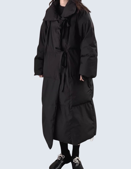 loose-fit ribbon long padding