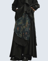 double-layered mid-skirt