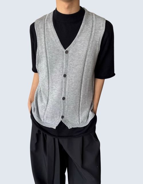 simple vest knitwear
