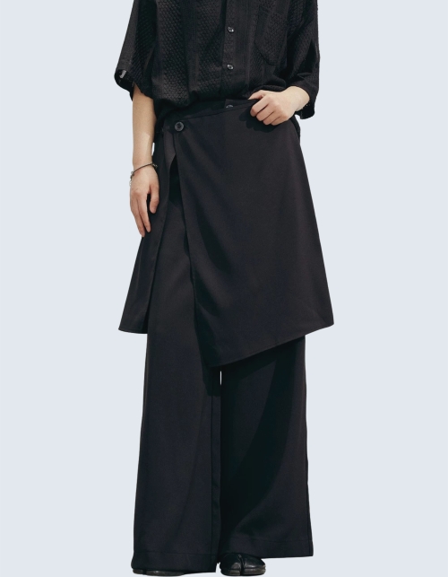 removable apron wide pants