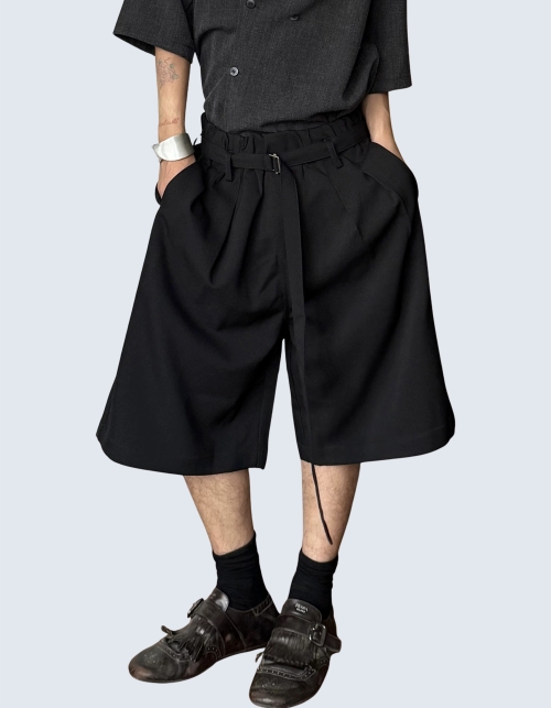 Banding Belted Hakama Pants