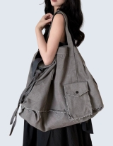 Canvas shoulder messenger bag