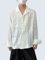 Holout jacquard long-sleeve shirt