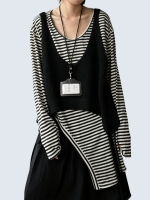 Lazy Fit U-Neck Knit Vest
