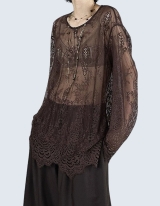 See-through design garden lace top