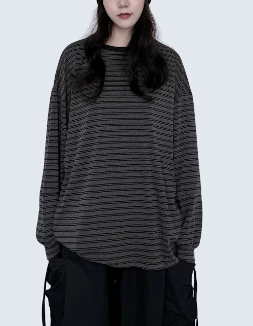 Drop Shoulder Stripe T-Shirt