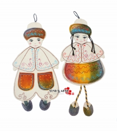인형벽걸이장식set(키르기스스탄)