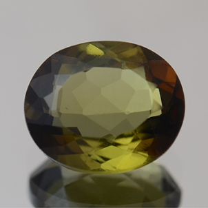 희소한 천연 안달루사이트나석 원석 1.53ct 오벌컷