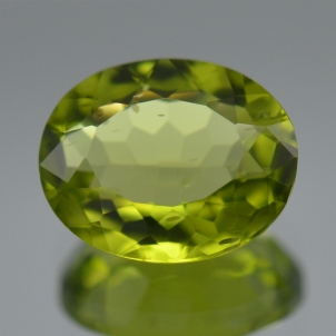 진한 올리브 그린 천연 페리도트나석 원석 3.16ct