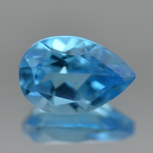 고채도의 천연 블루 토파즈나석 원석 4.11ct