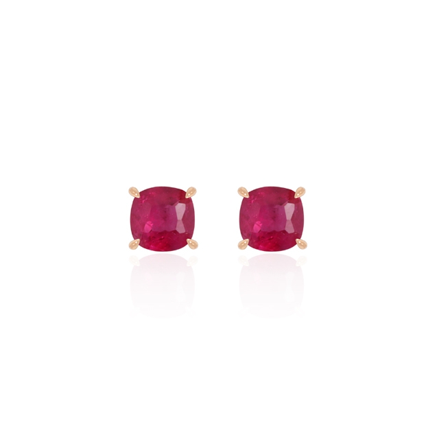 [당일발송] 천연 루비 스텔라 귀걸이 14K핑크골드