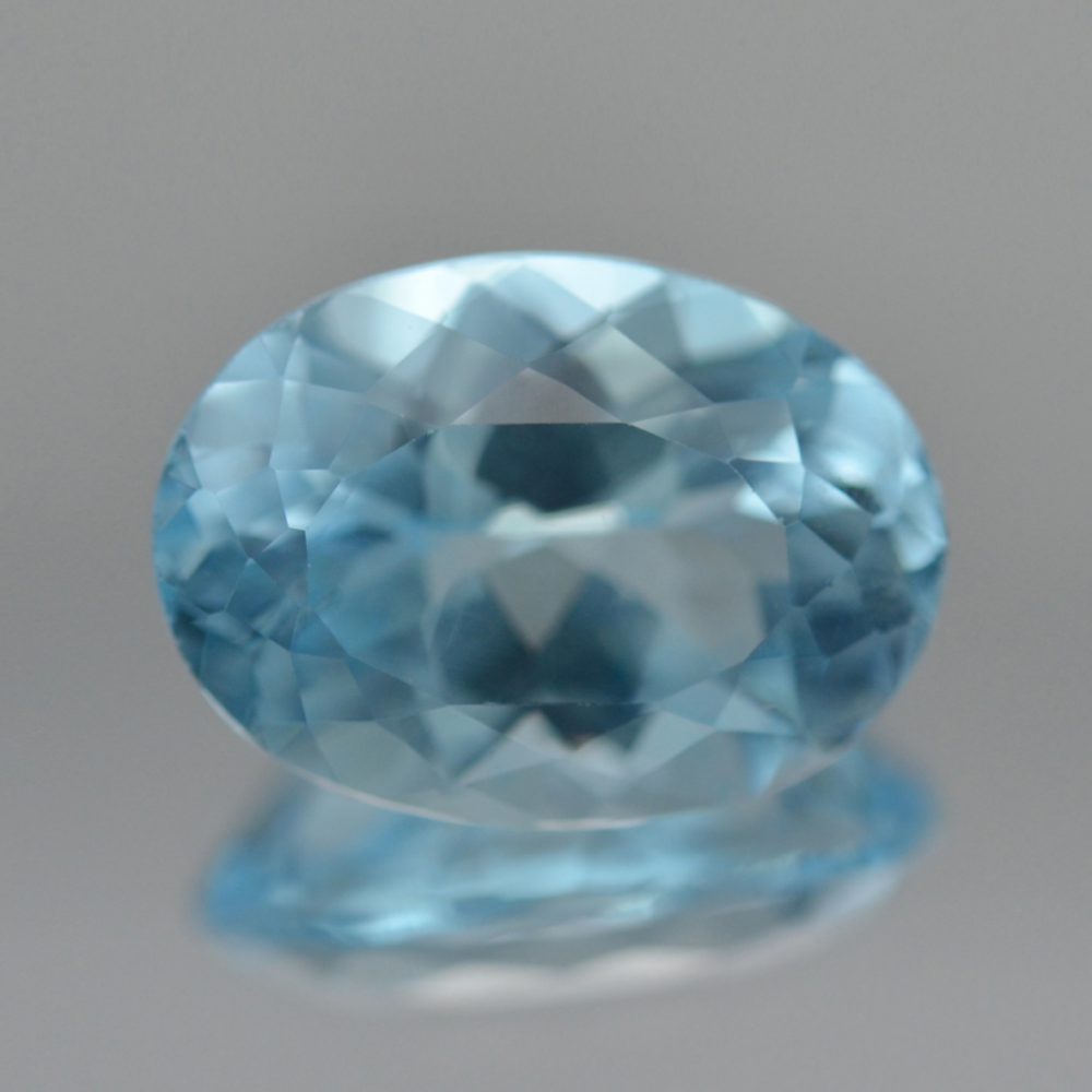 맑은 블루 색상이 돋보이는 빅사이즈 천연 토파즈 나석 16.20ct