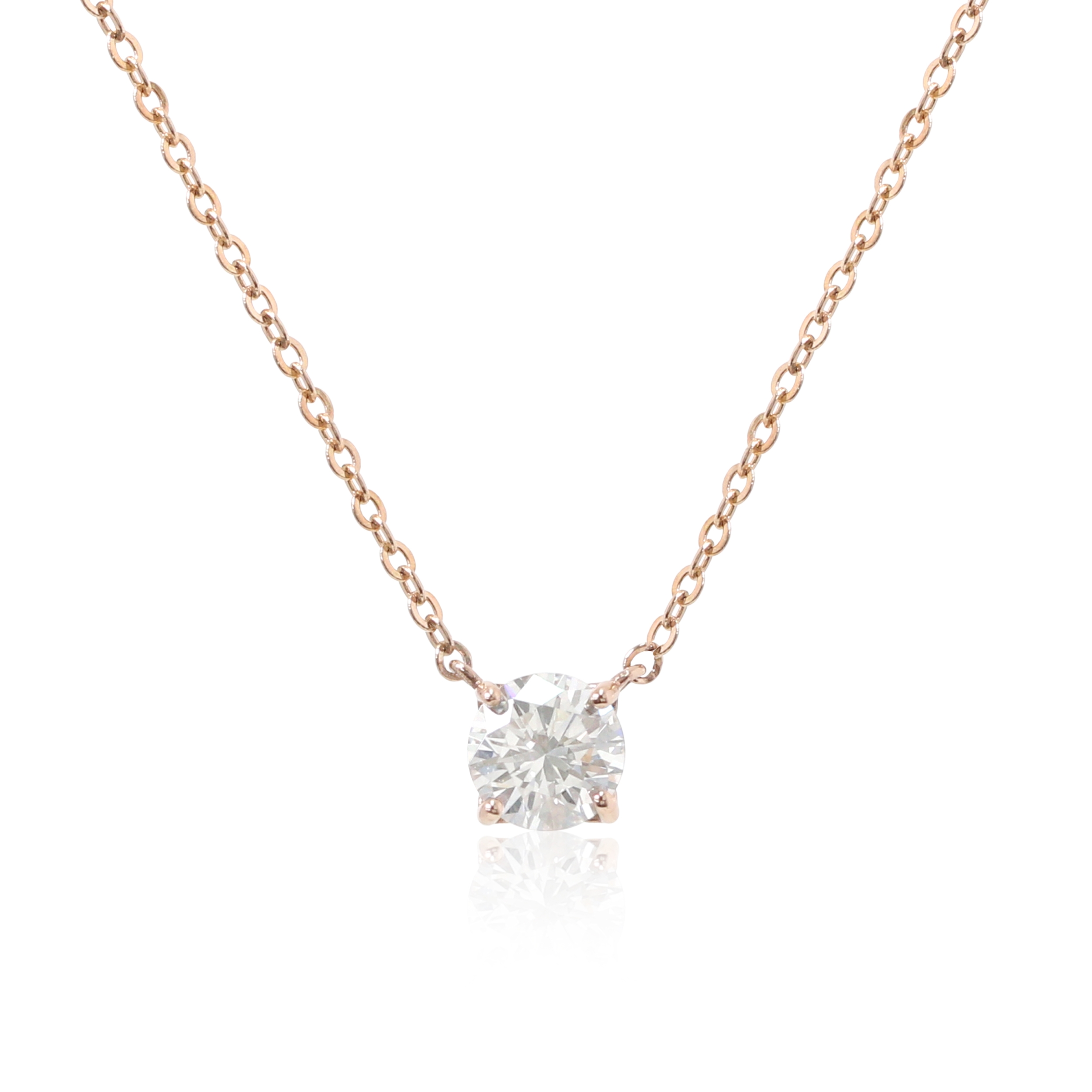 [당일발송] 랩그로운 다이아몬드(5부) 스텔라 목걸이 14K핑크골드 기성사이즈(42cm)