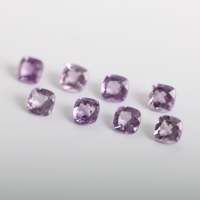 천연 자수정 나석 원석 5mm 쿠션컷 Amethyst 2월탄생석