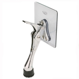 신형 페달식말굽 접착식(크롬)소