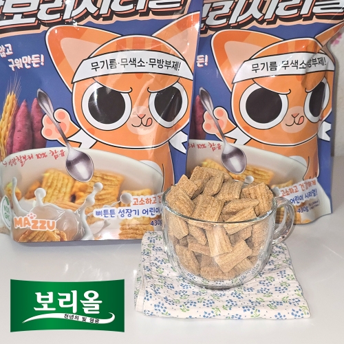 튀기지 않고 구워만든 보리올 영광찰보리시리얼 430g