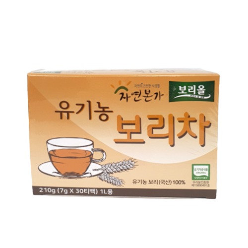 보리올 유기농 보리차 티백 (7g * 30티백) 1L용 1개
