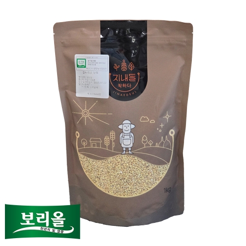 25년 햇곡) 보리올 누리 찰보리쌀 1kg 1개