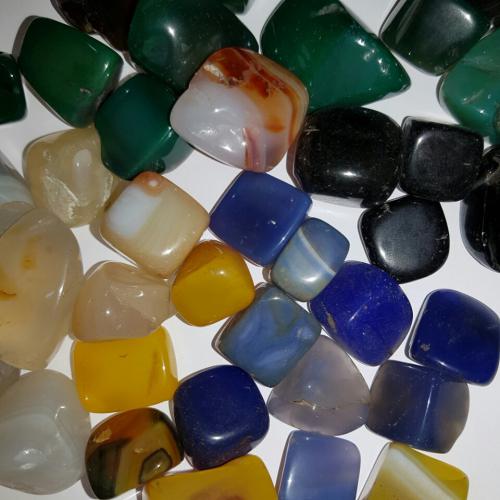 보석자갈(agate, gemstone) 준보석 마노 수정