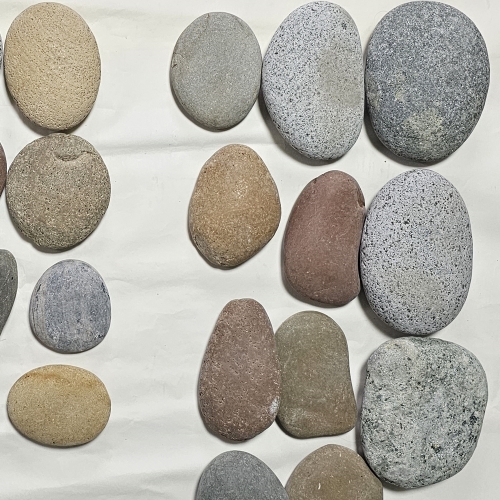납작돌( Flat pebble)1포(15kg)/그림자갈 돌공예 조경정원 물수제비자갈 축제자갈