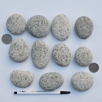 연회색납작돌 15kg(1포대) 선별 예쁜모양납작돌