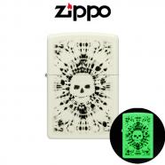 ZIPPO 46289 Hippie Skull GLOW
