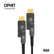 오피트 HDMI 2.0 4K 60Hz (4:4:4) Hybrid AOC 광케이블 15m_매설용 키트포함