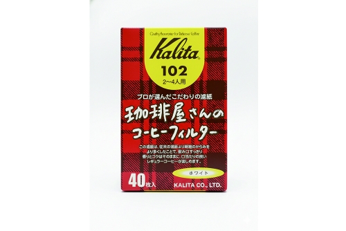 칼리타 커피숍 종이 필터 화이트 102