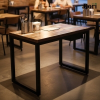 다올40각 블랙 900 수저 테이블 (8가지 상판)