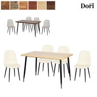 이플S 블랙 1200 MDF + 에땅 4인 식탁 세트