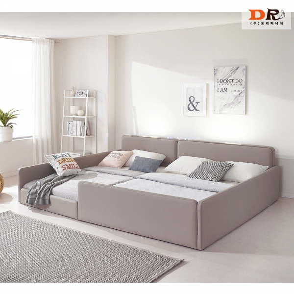 아벡 인조가죽 패밀리 침대 세트 퀸 + 슈퍼싱글 (Q + SS)