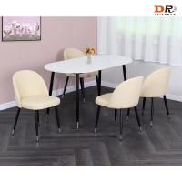 이플S 타원형 블랙 1400 세라믹 + 라브루 4인 세트