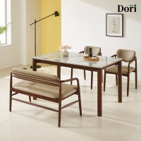 마데이라 4인 벤치형 식탁 세트