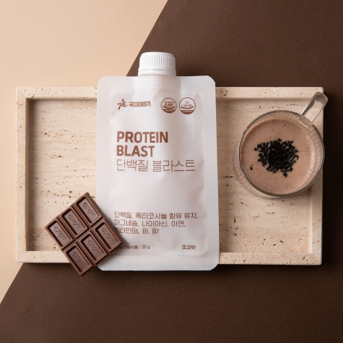 단백질 보충제 프로틴 쉐이크 파우더 초코맛 블라스트 한끼 파우치 30g 10포 [원산지:상세설명에 표시]