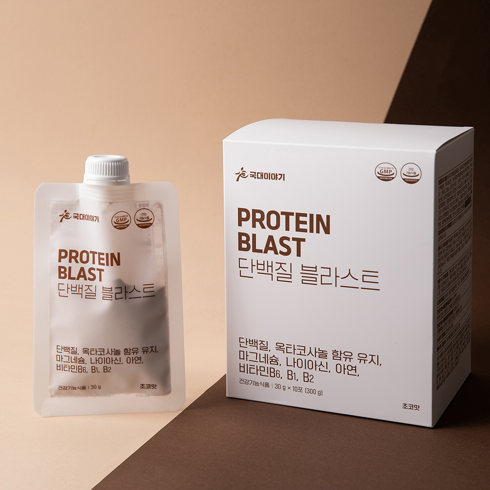단백질 보충제 프로틴 쉐이크 파우더 초코맛 블라스트 한끼 파우치 30g 10포 [원산지:상세설명에 표시]