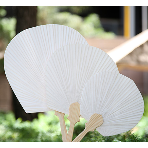 [서령필방] 자루부채(백색) 3종 사이즈 선택 1/수업용부채/부채재료