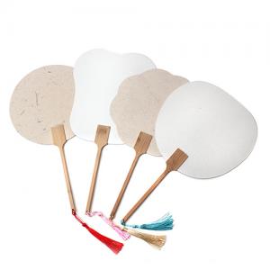 [서령필방] 두방지 손잡이부채 6종 선택 1 스끼시 배접 하드페이퍼