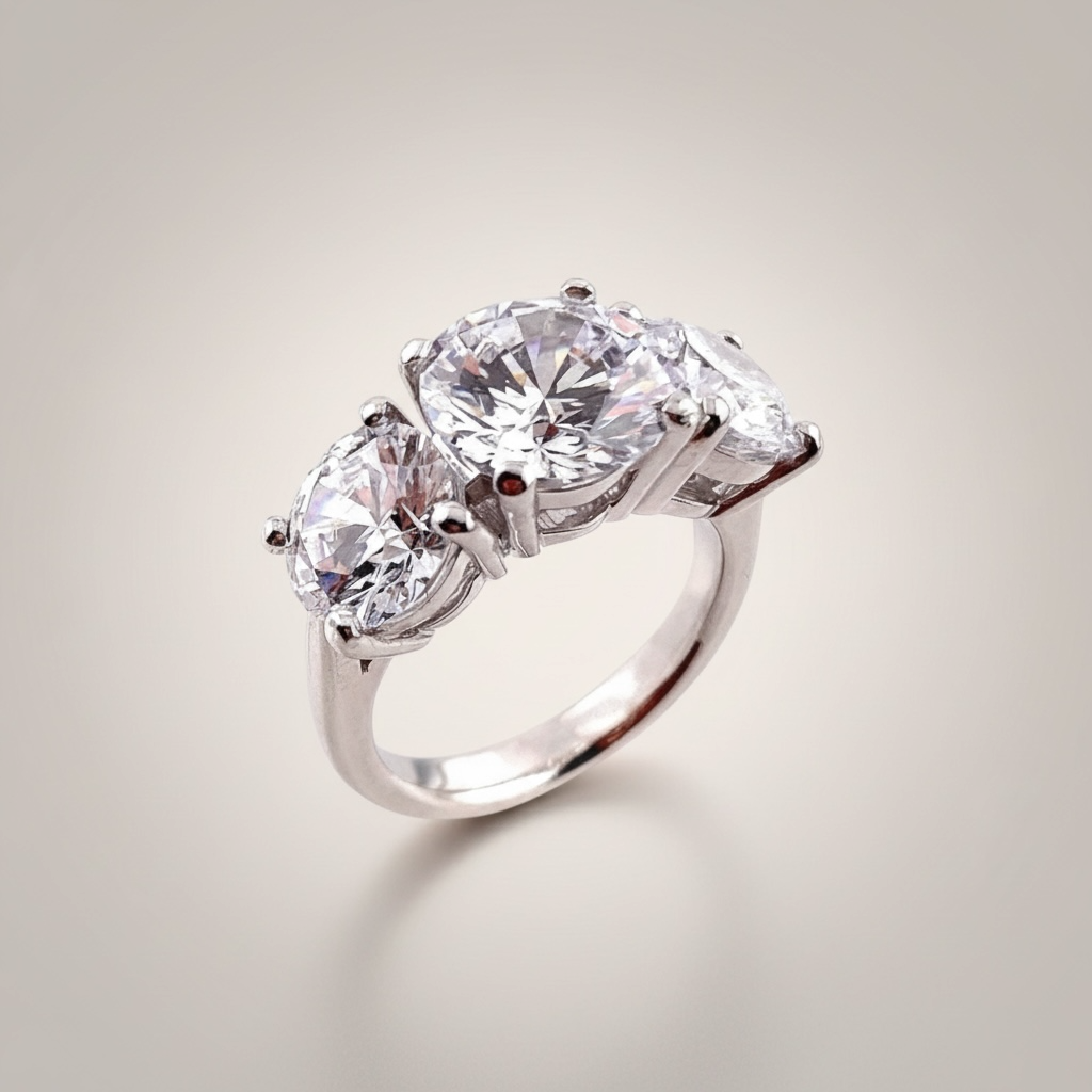 Three Stone Ring/쓰리스톤링_Silver 925
