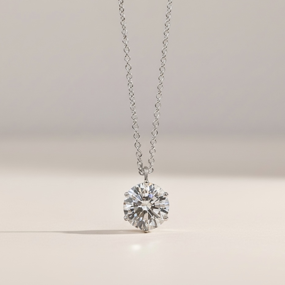 OS(Own Solitaire)Necklace/오운 솔리테어 네크리스_Silver 925