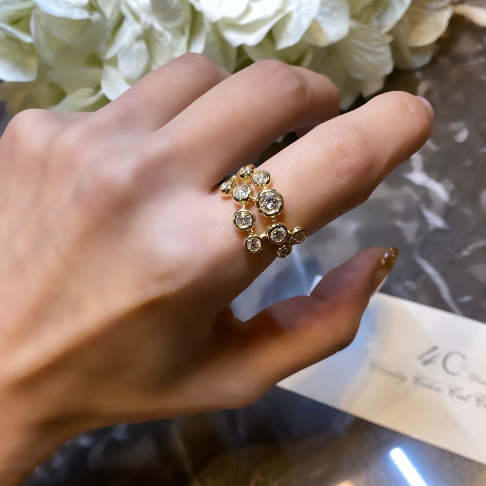 Bezel Ring(다이아몬드 베즐링)_K18 YG_DIAlMOND