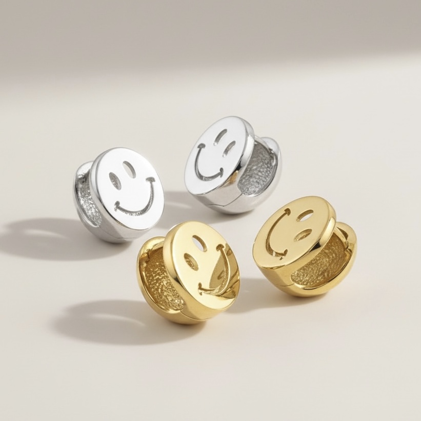 15mm_Smile Ball Earrimg(15mm 스마일 볼 이어링)_Silver925