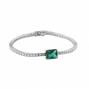 Green Tennis Bracelet (그린 테니스 팔찌) Silver925