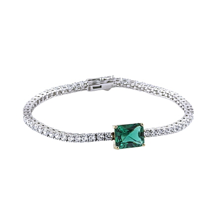 Green Tennis Bracelet (그린 테니스 팔찌) Silver925