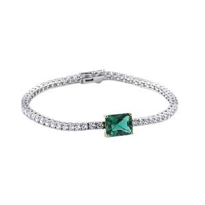 Green Tennis Bracelet (그린 테니스 팔찌) Silver925