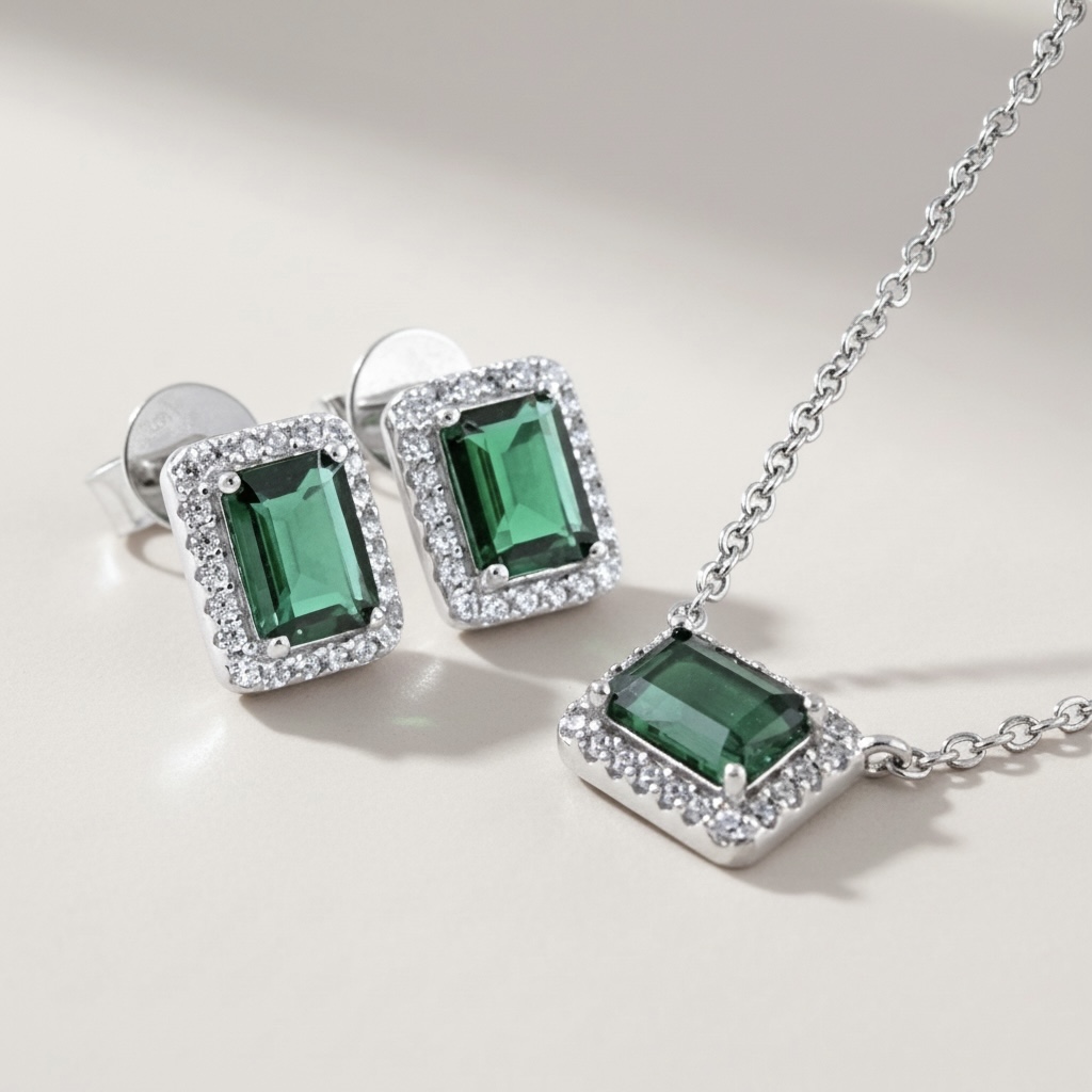 Emerald Green Set (에메럴드 그린 세트)_Silver925