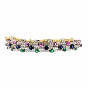 Dual Classic Tennis Bracelet (듀얼 클래식 테니스 브레이슬릿)_Silver925