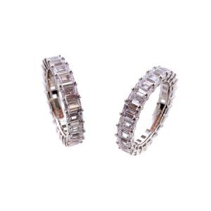 Emerald Cut Full Setting Ring (에메럴드컷 풀셋팅링)_ Silver925