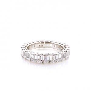 Emerald Cut Full Setting Ring (에메럴드컷 풀셋팅링)_ Silver925