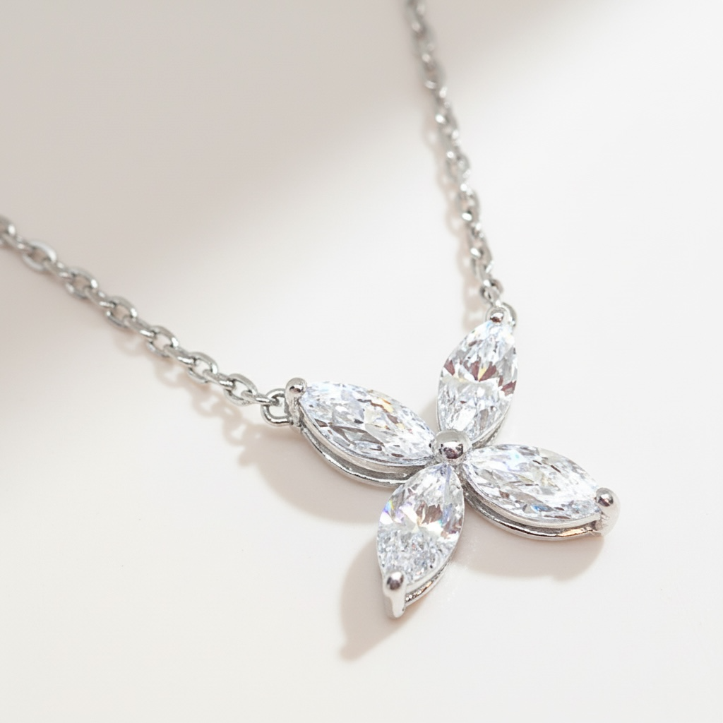 Marquise Fancy cut Necklace ( 마퀴즈 팬시컷 네크리스)_Silver925