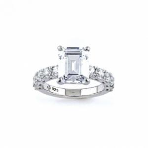 Emerald Cut Setting Ring (에메럴드컷셋팅 링)_ Silver925